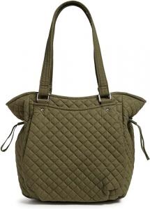 Женская хлопковая сумочка-сэтчел Vera Bradley Glenna, зеленый плющ