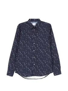 Рубашка с узором Ps Paul Smith, синий