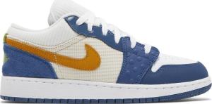 Кроссовки Air Jordan 1 Low SE GS Messy Room, синий