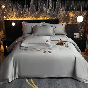 Generic Комплект постельного белья летний дышащий охлаждающий с вышивкой лошади