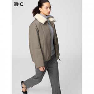 Утепленный бомбер Puffertech Uniqlo, 33 хаки