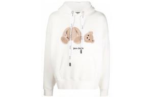 Худи с принтом медведя PALM ANGELS, белый
