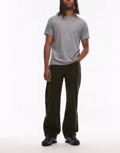 Брюки 565 свободного прямого кроя с пятью карманами темно-зеленого цвета Levi'S