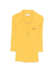 Поло с карманом Elisabetta Franchi, желтый