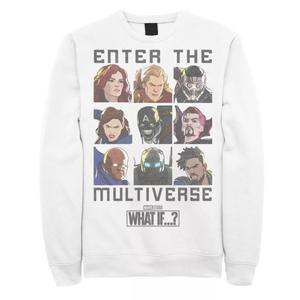 Мужской свитшот с цитатой Marvel What If Enter The Multiverse Licensed Character