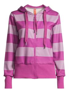 Толстовка с капюшоном на молнии salzhaut Reckscheker, фиолетовый/пастельно-фиолетовый