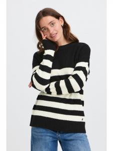 Oxmo Вязаный свитер OXKavina черного цвета