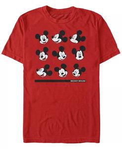 Мужская футболка с коротким рукавом Mickey Classic Mickey Expressions Fifth Sun, красный