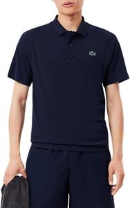 Lacoste мужская спортивная поло с коротким рукавом Regular Fit Green Croc, Navy Blue