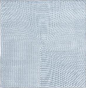 Ковер SAFAVIEH, 201 x 201 см, Selena Collection, Blue, геометрический рисунок, идеален для помещений с высокой проходимостью в гостиной, спальне, столовой (SLE674M)