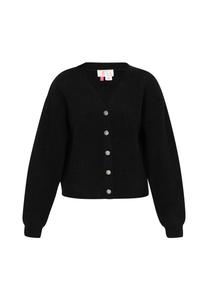 Вязаный кардиган IZIA Boho, черный