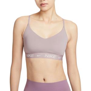 Инди Лайт Поддерживающий женский спортивный бюстгальтер с мягкими вставками и регулировкой Nike, фиолетовый