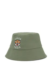 Панама с вышивкой Tiger Kenzo Kids, зеленый