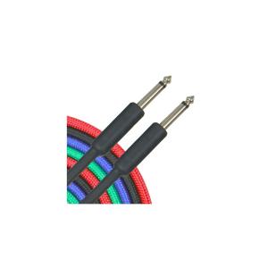 Плетеный инструментальный кабель Musician's Gear 1/4 дюйма, красный, 30 футов.