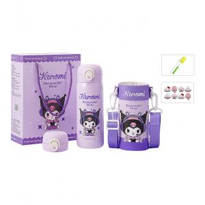 Термостакан Sanrio, Kuromi (Includes Cleaning Tools + Hello Kitty Stickers)