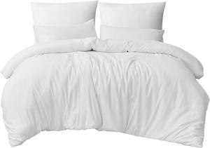 Комплект постельного белья RUIKASI, 3 предмета, 220х240/80x80, белый