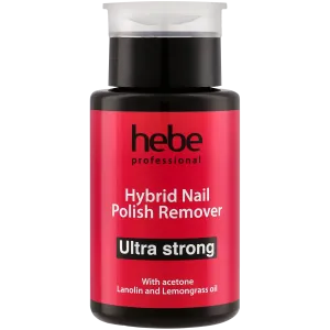 Hebe Professional Ultra Strong жидкость для снятия гель-лака с помпой, 150 мл