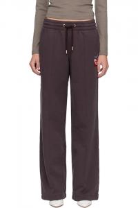 Casablanca Фиолетовые спортивные штаны с цветочным принтом и асимметричным низом в виде стрекозы