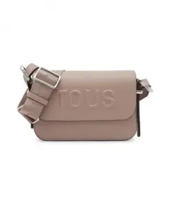 Маленькая сумка через плечо Brenda, бежевого цвета. Tous, розовый