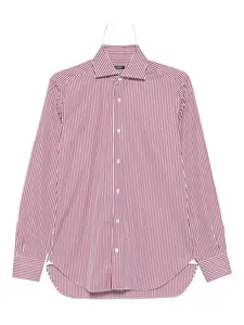 Полосатая хлопковая рубашка Barba, красный