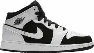 Кроссовки Air Jordan 1 Retro Mid GS, черно-серый