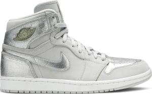 Кроссовки Air Jordan 1 Retro Hi Silver 25th Anniversary, серый