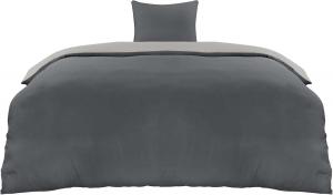 Комплект постельного белья Utopia Bedding, 2 предмета, 135x200/80x80 см, темно-серый/светло-серый