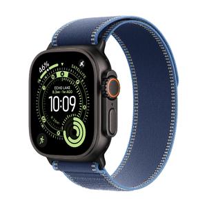 Умные часы Apple Watch Ultra 3, 49 мм, GPS+Cellular, Black Titanium Case/Blue/Bright Blue Trail Loop M/L Band