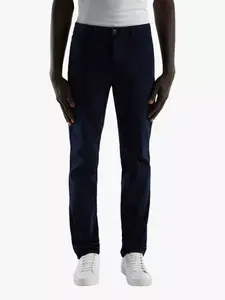 Брюки чинос Benetton Slim Fit, цвет night/blue