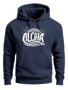 Neverless Толстовка 'Aloha' в цвете Navy