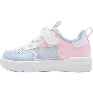 QIAODAN Нескользящие износостойкие низкие детские туфли белого и синего цвета для младенцев и малышей