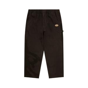 Брюки прямого кроя с нашивкой логотипа A Bathing APE Aape, Tan Bwb