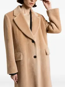Пальто с карманом на пуговице Peserico, коричневый