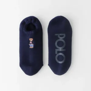 Нескользящие носки POLO RALPH LAUREN FRAG BEAR с ворсом в виде ракушки, цвет 68. Navy