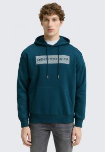 Толстовка TOM TAILOR DENIM PRINTED , Deep Pond Green/Mottled Green