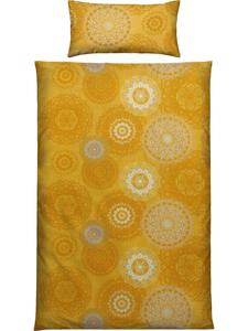 Элегантное фланелевое постельное белье цвета карри Erwin Müller, 200x220 см (40x80 см)