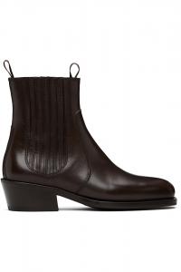 Lemaire Коричневые ботинки челси растительного дубления