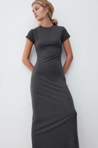 Облегающее платье из джерси H&M, серый