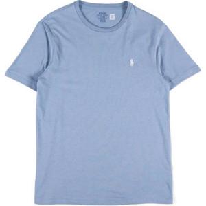 Футболка с круглым вырезом и вышивкой в виде пони Polo Ralph Lauren, синий