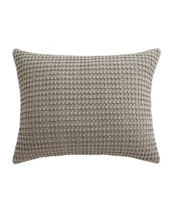 Декоративная подушка Mills с вафельной текстурой, 14 x 18 дюймов Levtex, taupe
