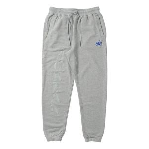 Брюки x awake ny fleece pants asia sizing 'dark grey heather game royal' Air Jordan, серый