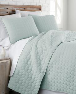Ультрамягкий, легкий, вышитый комплект постельного белья из 3 предметов, размер Full/Queen Southshore Fine Linens, светло-зеленый