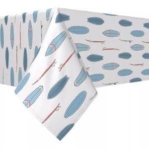 Прямоугольная скатерть, 100 % полиэстер, 60x84 дюйма, повтор доски для серфинга.