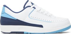 Кроссовки Air Jordan 2 Retro Low Midnight Navy, белый