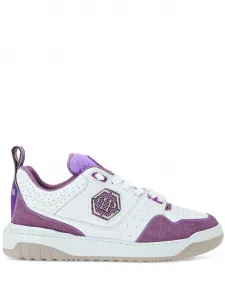 Кроссовки с кристаллами Philipp Plein, фиолетовый