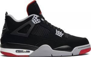 Кроссовки Air Jordan 4 Retro OG Bred 2019, черный