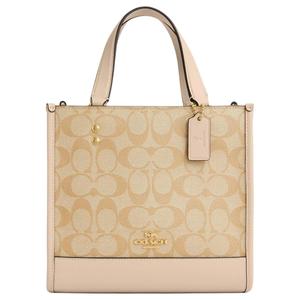 COACH Сумка тоут из ПВХ с кожаной вставкой