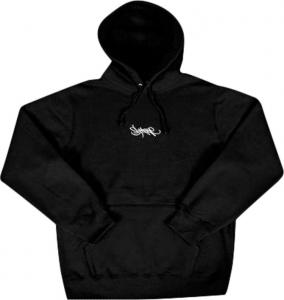 Толстовка Supreme Tag Logo Hooded Sweatshirt 'Black', черный