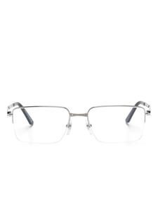 Очки в прямоугольной оправе Cartier Eyewear, серебряный