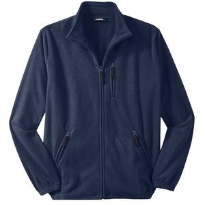 Мужская плюшевая флисовая куртка Kingsize с молнией во всю длину для больших и высоких размеров Explorer KingSize, темно-синий